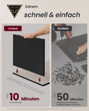 NEU Nachtkonsole mit 3 Schubladen tintenschwarz-cappuccinobeige