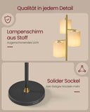 NEU Stehleuchte 3 Glühbirnen gold-schwarz