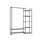 NEU Kleiderständer mit Ablagen 29 x 112 x 158,4 cm mattschwarz