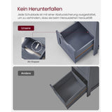 Neu Beistellschrank mit 4 Schubladen Grau