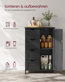 NEU Sideboard Badezimmerschrank 4 Schubladen