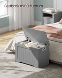 NEU Schuhbank mit Stauraum 40 x 76 x 48 cm Landhausstil weiß