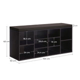 NEU Schuhbank 10 Fächer mit Polsterung 104 x 30 x 48 cm weiß