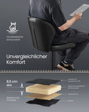 NEU 2er-Set Barstuhl drehbar mit Rückenlehne tintenschwarz