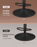 NEU 2er-Set Barstuhl drehbar mit Rückenlehne karamellbraun