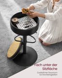 NEU Barhocker drehbar höhenverstellbar tintenschwarz