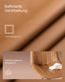 NEU 2er Set Barhocker drehbar Rückenlehne braun