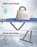 NEU Bügelbrett 122 x 38 cm höhenverstellbar klappbar blau-grau