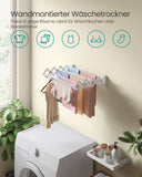 NEU Wäschetrockner Wand 9 Stangen ausziehbar