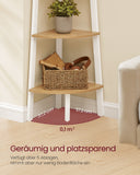NEU Bücherregal 5 Ebenen industriell natureichenfarben mattweiß