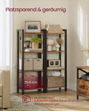 NEU Bücherregal 24 x 40 x 107 cm mit 4 Ebenen braun