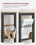 NEU Standregal mit 2 Ebenen und 6 Fächern 120 x 33 x 80 cm vintagebraun-schwarz
