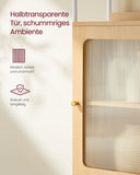 NEU Bücherregal 6 Ebenen mit Tür aus PC-Kunststoff