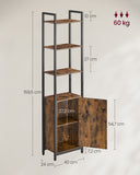NEU Bücherregal 24 x 40 x 159,5 cm vintagebraun-tintenschwarz