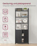 NEU Bücherregal 24 x 60 x 159,5 cm ebenholzschwarz-tintenschwarz