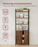 NEU Bücherregal 24 x 60 x 159,5 cm vintagebraun-tintenschwarz