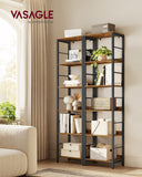 NEU Bücherregal mit 6 Ebenen 30 x 40 x 178 cm braun
