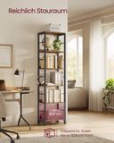 NEU Bücherregal mit 6 Ebenen 30 x 40 x 178 cm braun
