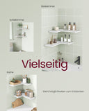 NEU 2er-Set L-förmiges Eckregal wolkenweiß