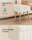 NEU Schminktischstuhl mit Stauraum gepolstert