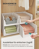 NEU 4er Set Schrank-Organizer klappbar weiß