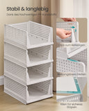 NEU 4er Set Schrank-Organizer klappbar weiß