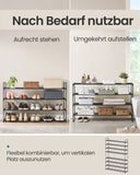 NEU Schuhregal mit 4 Ebenen für bis 25-30 Paar Schuhe schwarz