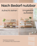 NEU Schuhregal mit 3 Ebenen für 16-20 Paar Schuhe perlweiß