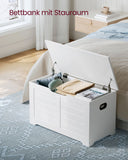 NEU Sitzbank mit Stauraum Vintage-Stil weiß