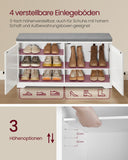 NEU Schuhbank Wandgarderobe Set 101cm breit mit 10 Haken