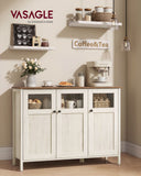 NEU Sideboard mit Glastüren und Stahlrahmen weiß