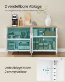 NEU Schrank mit 4 Türen weiß-eichenbeige
