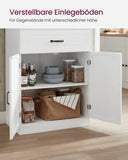 NEU Küchenschrank mit verstellbaren Einlegeböden modern weiß