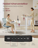 NEU Schreibtisch mit Steckdosen und Schublade 70 x 160 cm  wolkenweiß