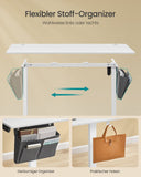 NEU Höhenverstellbarer Schreibtisch elektrisch 60 x 140 x (72-120) cm wolkenweiß
