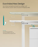 NEU Höhenverstellbarer Schreibtisch elektrisch 60 x 140 x (72-120) cm wolkenweiß