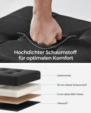 NEU Sitzbank klappbar 38 x 76 x 40 cm mit Stauraum schwarz