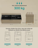 NEU Sitzhocker mit Stauraum 38 x 110 x 40 cm kamelbraun