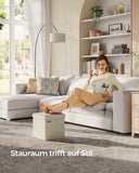 NEU Sitzhocker Stauraum 30cm dunkelgrau