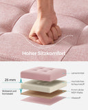 NEU Sitzhocker Stauraum 76cm pastellrosa