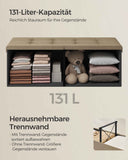 NEU Sitzbank mit Stauraum 38 x 110 x 38 cm kamelbraun