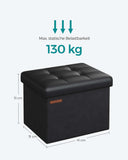 NEU Sitzbank 41 cm Stauraum tintenschwarz