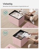 Neu Aufbewahrungsbox mit Deckel Pastellrosa