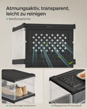NEU Schuhschrank mit 6 Schuhboxen transparent-tintenschwarz