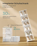 NEU Schuhschrank mit 6 Schuhboxen transparent-wolkenweiß