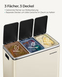 NEU Mülltrennsystem 3x18L Pedal
