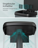 NEU Mülleimer Küche mit Deckel 50 Liter anthrazitgrau schwarz