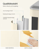 NEU 2 Fächer für Recycling und Restmüll sandbeige wolkenweiß