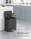 NEU Mülltrennsystem 2 x 15 L tintenschwarz