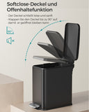 NEU Kosmetikeimer Toilettenbürsten Set Stahl